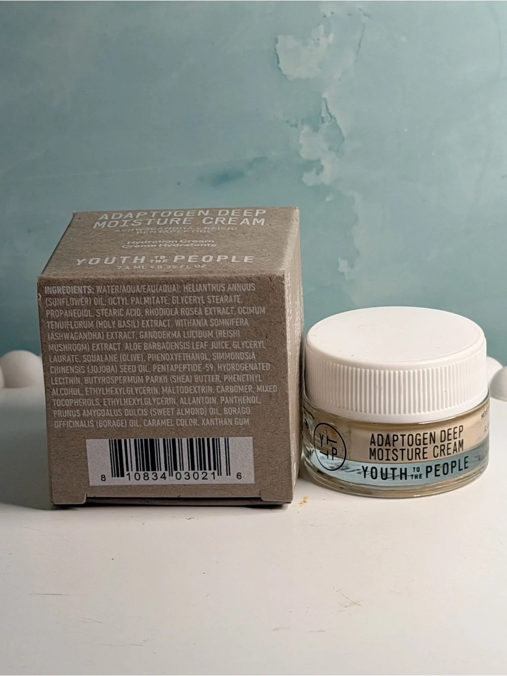 Youth To The People Adaptogen Deep Moisture Cream 7mL/.24oz MINI 2-pack